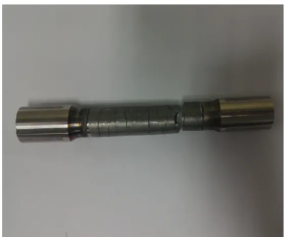 Fig. 4. Photo of tensile test sample Table 2. Mechanical properties