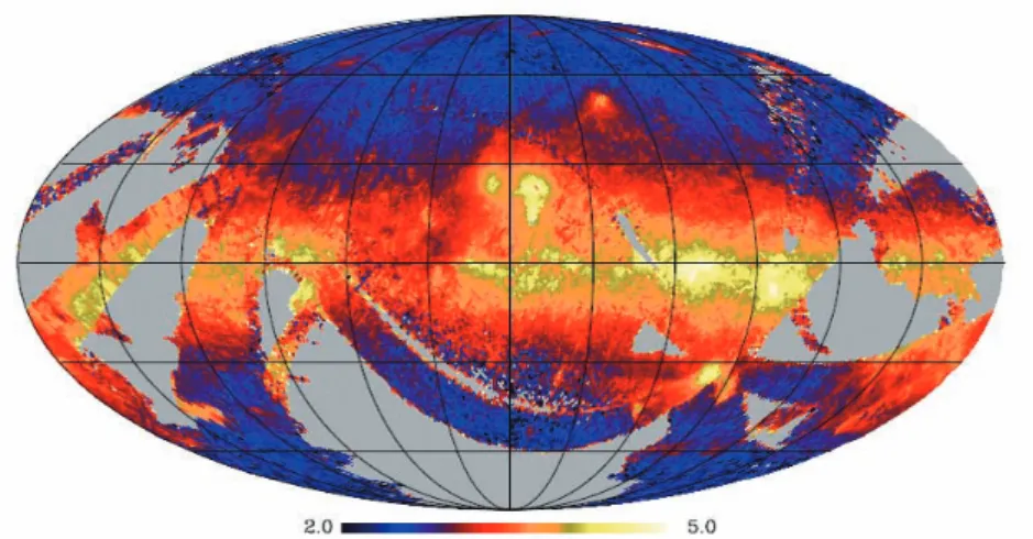 그림	4.	원자외선분광기	FIMS로	관측한	원자외선	전천지도(Seon	et	al.	2011,	ApJS,	196,	15)