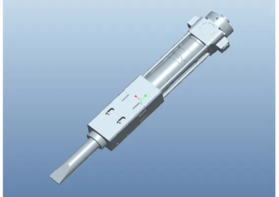 Fig. 3. Hammer assembly modeling