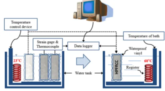 Fig.  2. Schematic description of the experimental  system for measurement of CTE