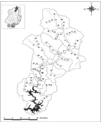 Fig 1. Basin map of Andong-Dam