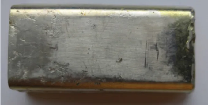 Fig. 1. Sn-3.0Ag-0.5Cu (weight%) solder bar sample.