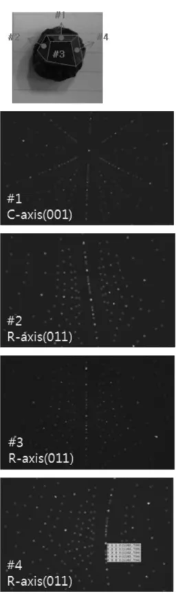 Fig. 5. AlN single crystal pieces which was sliced from as grown crystal.