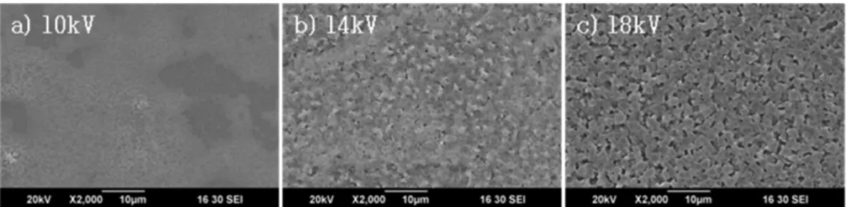 Fig. 5. X-ray diffraction patterns of SSC films sintered at 600 o C, 700 o C, and 800 o C.