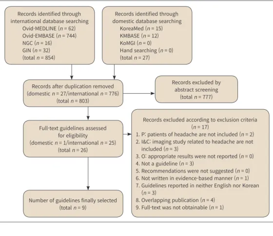 Fig. 1. Flow diagram of guideline selection (Key Questions 1, 2, and 3).