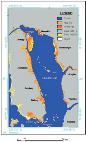 Fig. 5.  Sediments class using PCA in Cheonsu- Bay