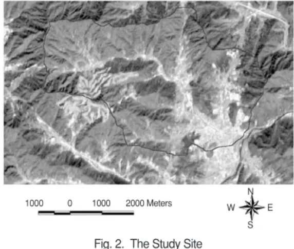 Fig. 1 shows the study procedure. After selecting a study site, data were collected and measured in the field, then the system was established