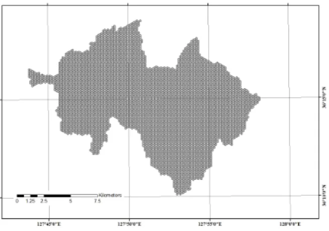 Figure 2. Hexagon grid network