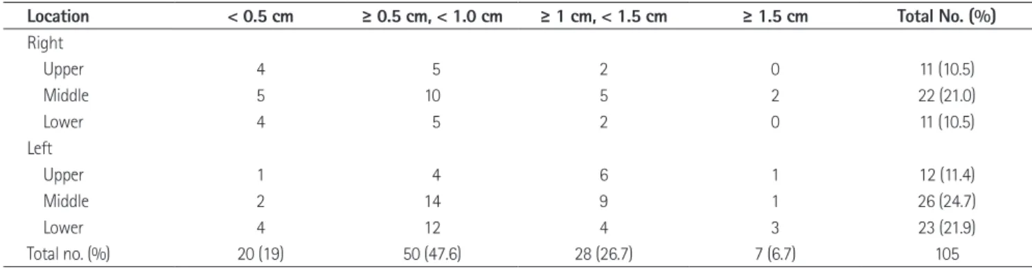 Table 3. Location and Size Verification of Missed Renal Lesions