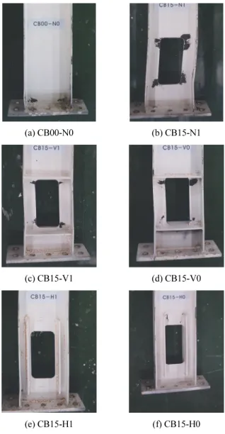 Table 5 Failure shape of the test specimen