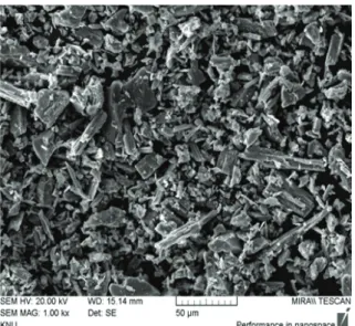 Fig. 2 SEM image of AOD slag 