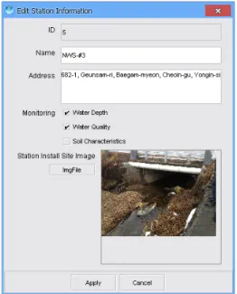 Figure 7 Data input module of the ANPS-DMSFigure 6 Station information of the 