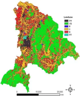 Figure 2 Classification results of landuse (2000).