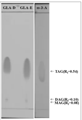 Fig. 2. FT-IR spectra of samples on specific wavenumber (966  cm -1 ) (A) γ-linolenic acid product (sample No