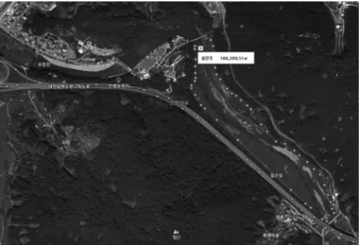 Fig.  2.  Site  of  Yudeung weir.