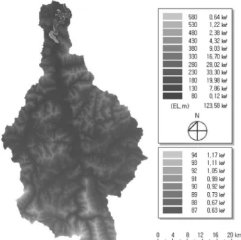Fig. 6. Area  capacity  curve of  Seongol  reservoir.
