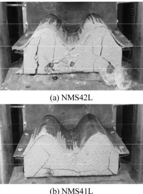 Fig. 16 Load-strain by pos. moment(MS41L, MS42L)
