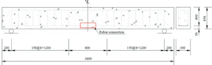 Table 4  Flexible loading test specimen with coupler connected  reinforcement rebar