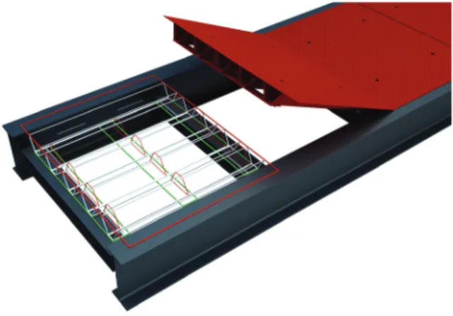 Fig. 7 Obique view of HY-DECK (lower surface)