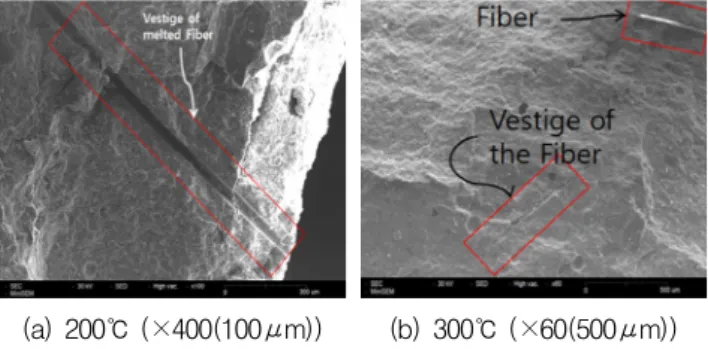 Fig. 10 SEM image analysis of cement paste at 400℃