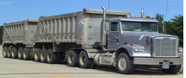 Fig. 6 Typical Side-View of Trucks used in the test