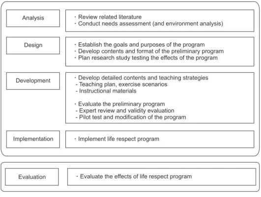 Figure 2. Process of program development.  