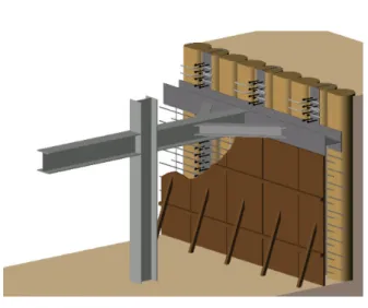 Fig. 1 Composite basement wall