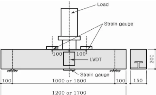 Fig. 4 Dimension and typical  instrumentation (unit mm)