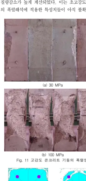 Fig.  13  PP섬유  혼입율별  폭렬해석결과