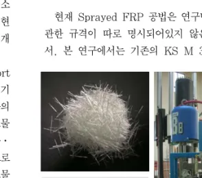 Fig.  1  유리  및  탄소  단섬유 Fig.  2  Sprayed  FRP  기자재