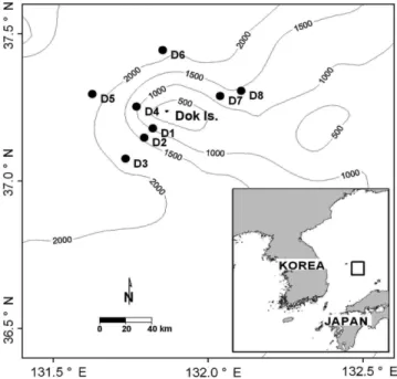 Fig. 1. Locations of the sampling stations.