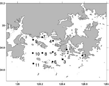 Fig. 1. Map showing the study area and sampling sites.