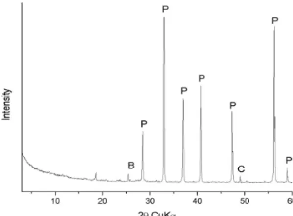 Table 1. Mineral quantities of the pyrite sample sample mineral quantity(wt.%)