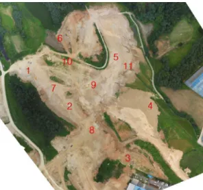 Figure  1.  Study  area  and  location  of  GCPs