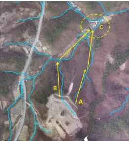 Figure  24.  Result  of  risk  area  analysis 5.  결  론 본  연구는  드론  사진측량을  이용하여  산림훼손지역 에  대한  수치적  훼손  현황  분석을  수행하고,  훼손지역  복원 계획 및 설계에 활용 가능한 기초자료 생성 방안 을 제시하고자 하였다 