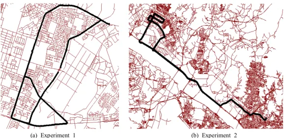 Table  2.  Differences  between  results  of  map  matching  and  RTK  GPS  position  based  on  prediction  in  Experiment  1