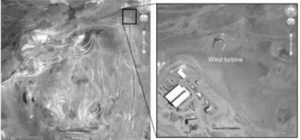 Fig. 3. Aerial view of Solarpark Meuro constructed on a  former lignite mining area in Germany (image source: Bing  Maps, http://www.bing.com/maps).