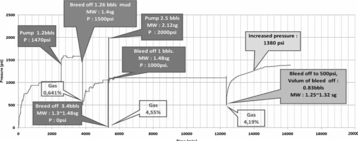 Fig. 6. Pressure Bleed-Off History.