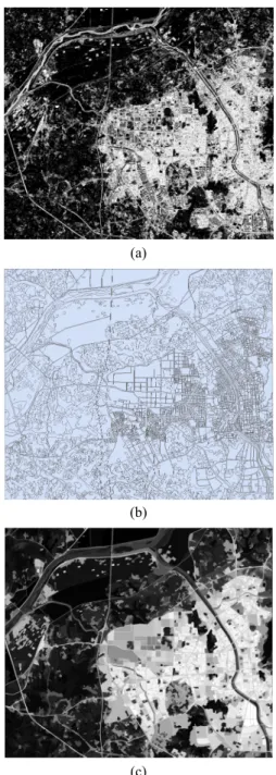 Figure 6. Extraction result of shadow and water class: 