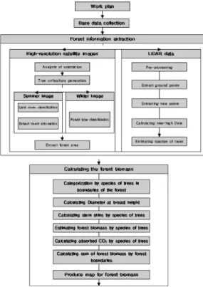 Figure 1. Flowchart of biomass estimation
