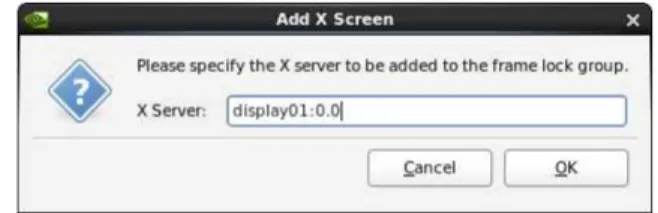 그림  15.  X  스크린  추가를  위한  다이얼로그  박스