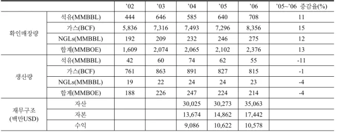 Table 8. Business Scale of Repsol YPF.