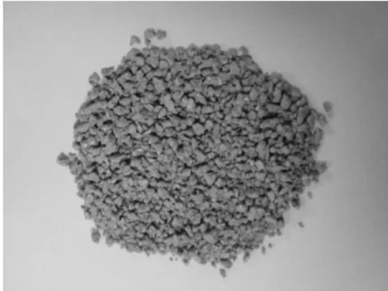 Fig. 1. Raw bottom ash (<4.75mm). Fig. 2. Bottom ash hardened with cement (<4.75mm).