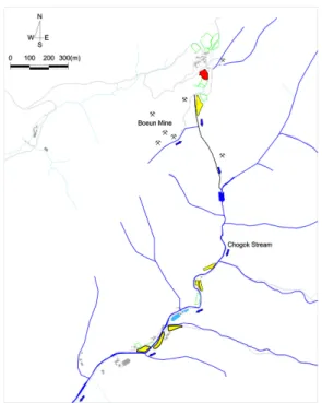 Fig. 6.  Estimation of remediation area (That’s read and yellow area).