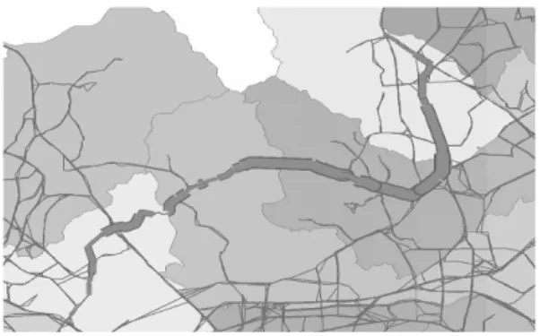 Fig. 8. Major Bus Demand Corridors