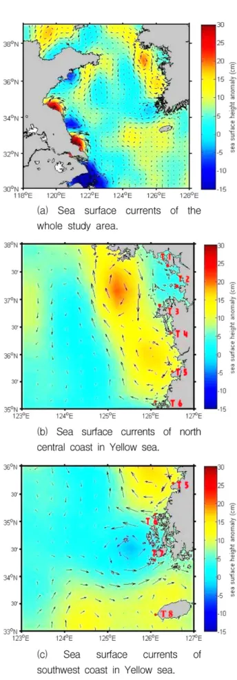 Fig. 14. Sea surface currents of study area included East China Sea in September, 2009.