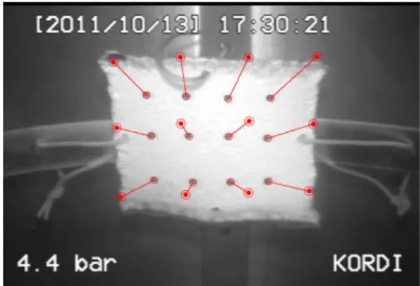 Fig. 11. Estimation of object deformation at 4 bar.