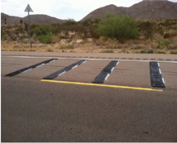 Figure 9.  Example of potable rumble strips
