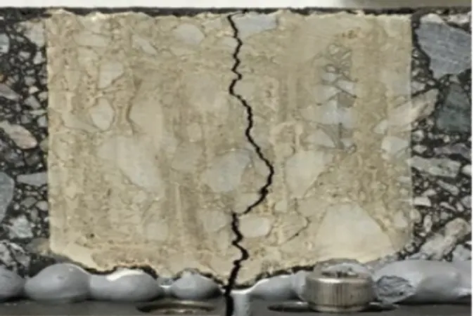 Fig. 11. Crack of The Specimen Table 5. Test Results by Thickness (0.64 mm) Classification Binder 
