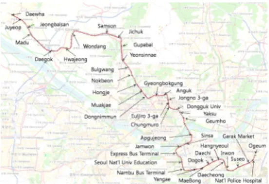 Figure 2.  Expressed 3rd line subway in ArcGISPlunket, 2012).